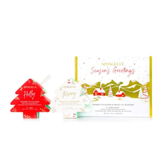 Spongelle Holiday wishes gift set